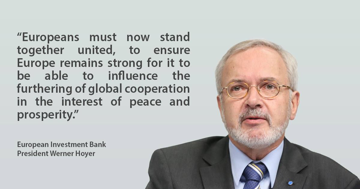 European Investment Bank statement following UK referendum on EU membership