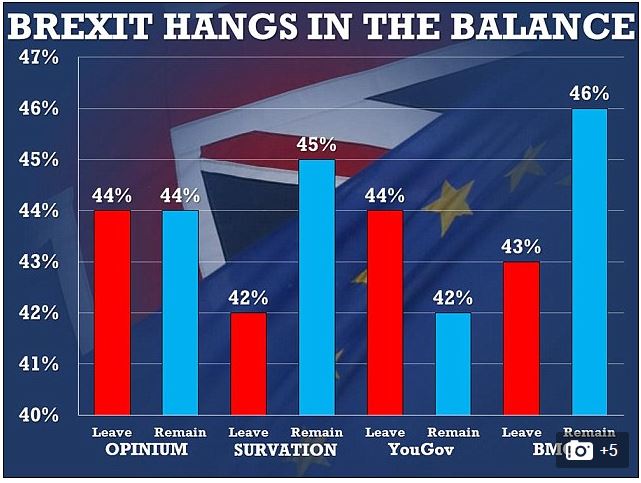 Brexit, i sondaggi dopo la morte di Jo Cox