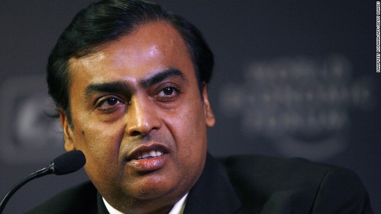 India’s richest man offers free 4G to one billion people