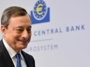 President of the European Central Bank (ECB) Mario Draghi arrives for a press conference in Frankfurt, Germany, 22 January 2015. Draghi announced a landmark quantitative-easing programme worth 60 billion euros (70 billion dollars) per month.  ANSA/ARNE DEDERT