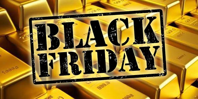 Il Black Friday colpisce anche i mercati finanziari, l’ORO scende fino a 1,170 dollari l’oncia Il Black Friday colpisce anche i mercati finanziari, l’ORO scende fino a 1,170 dollari l’oncia