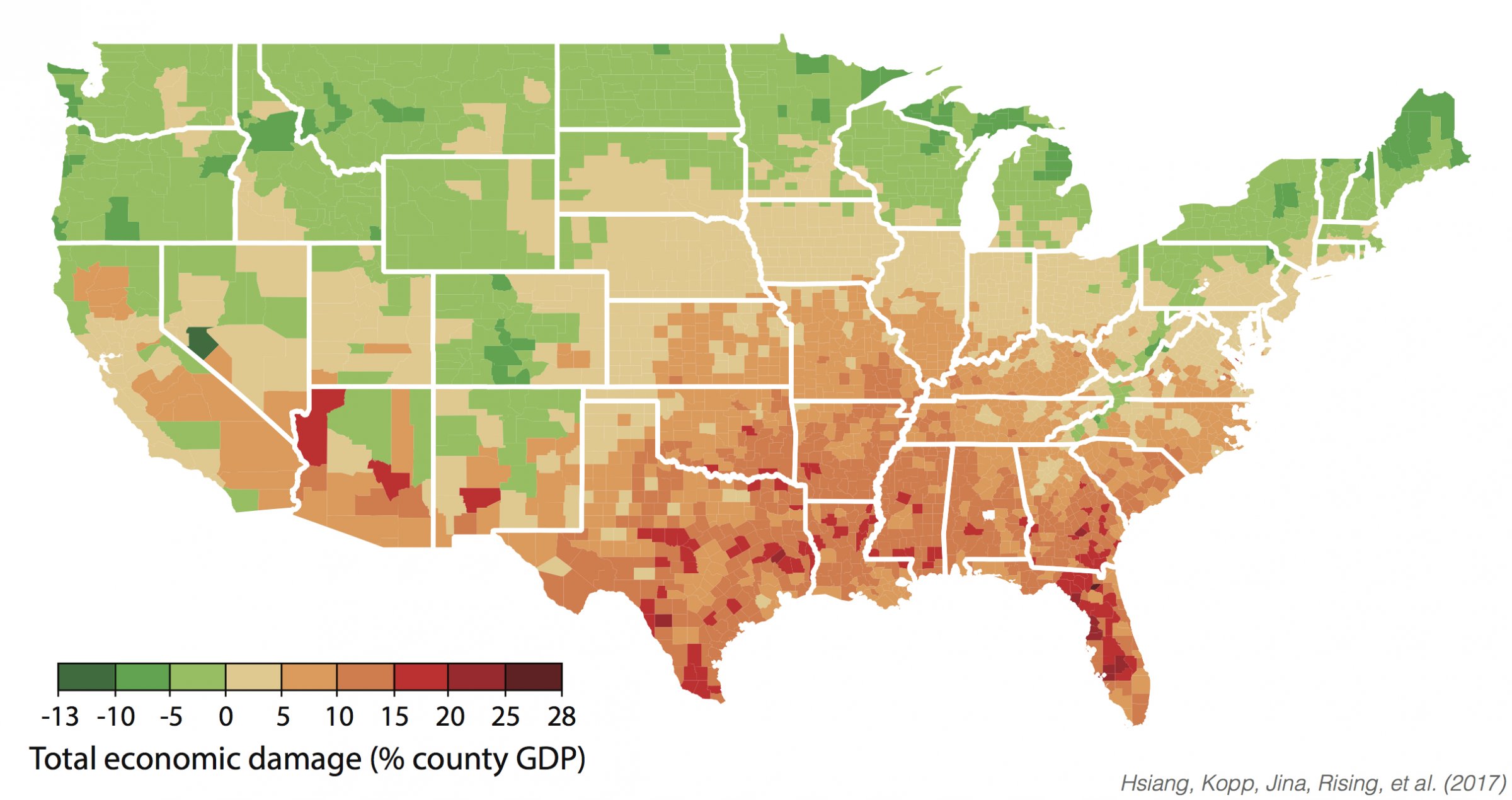 Here’s where rising temperatures will have the biggest impact on the economy