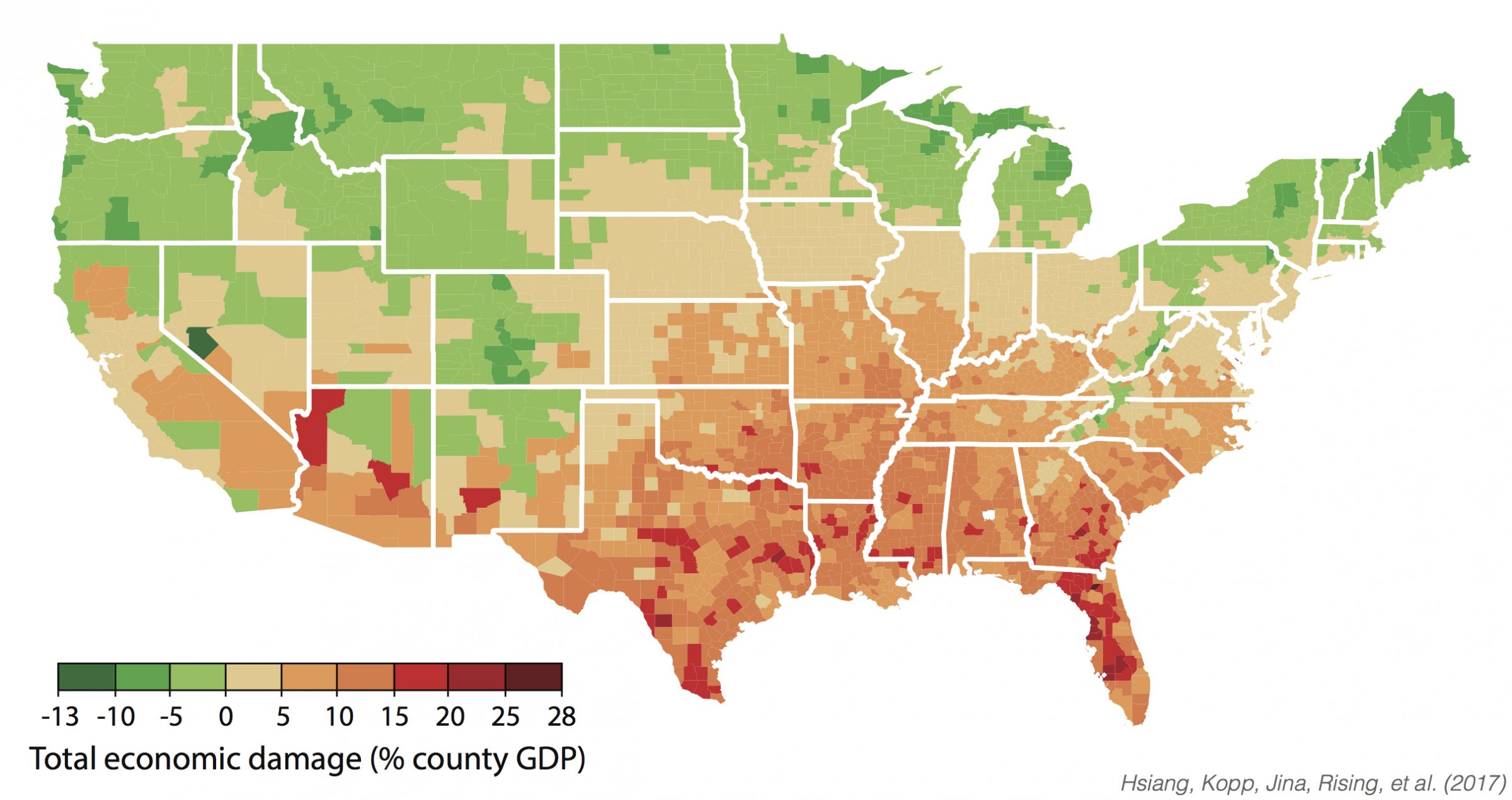 Here’s where rising temperatures will have the biggest impact on the economy Here’s where rising temperatures will have the biggest impact on the economy