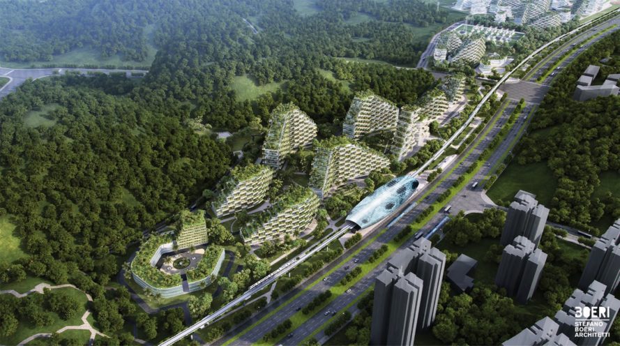 China breaks ground on first “Forest City” that fights air pollution China breaks ground on first “Forest City” that fights air pollution