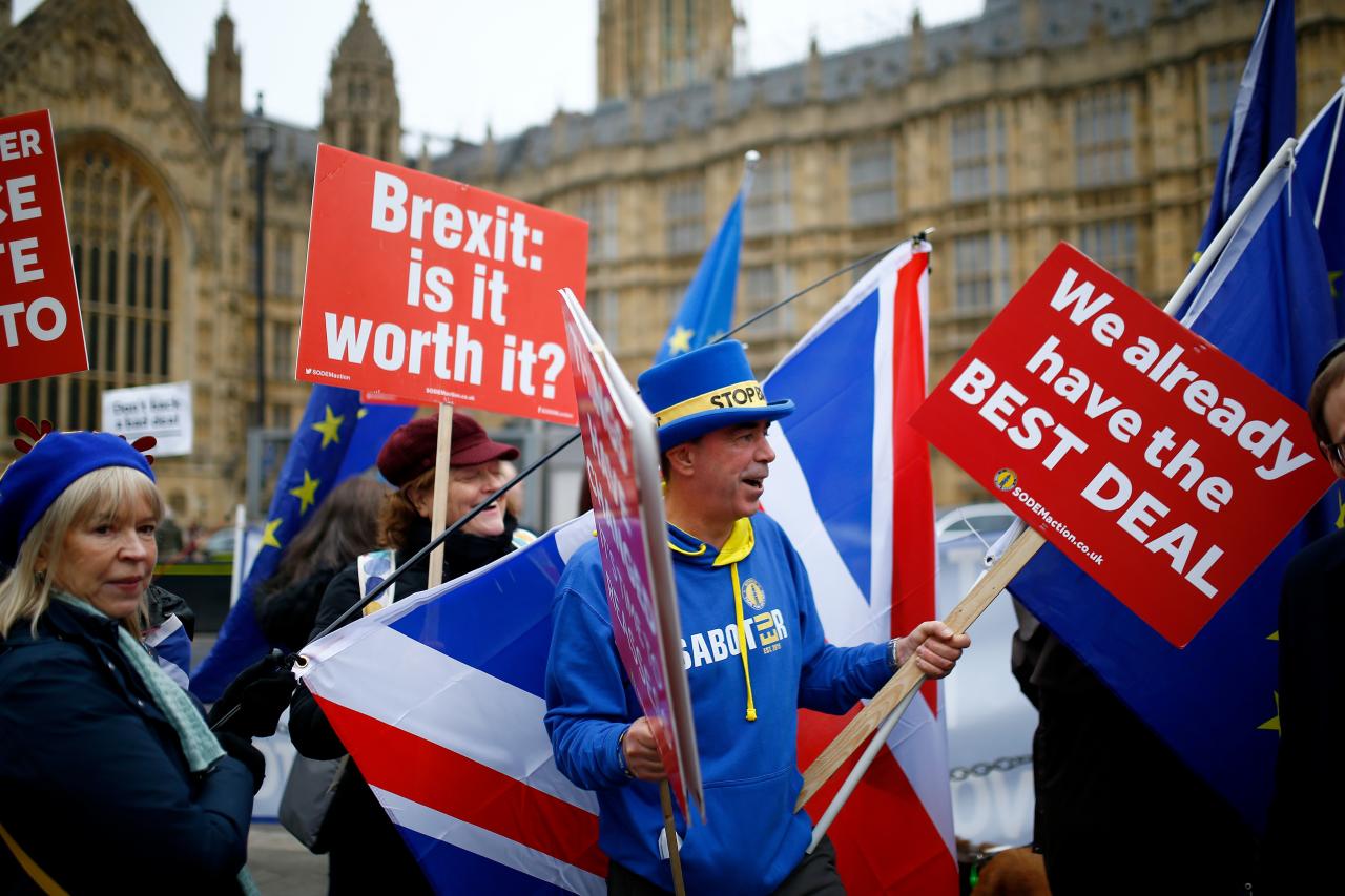 Investors recalibrate chances of Brexit reversal after May defeats Investors recalibrate chances of Brexit reversal after May defeats