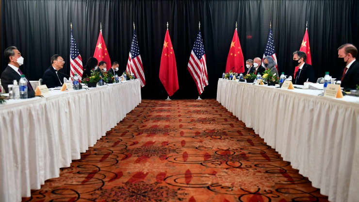 First U.S.-China meeting under Biden gets off to a rocky start First U.S.-China meeting under Biden gets off to a rocky start
