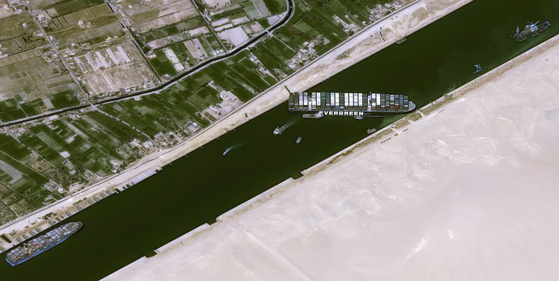 Dislodging the Suez Canal Ship Said to Need at Least a Week Dislodging the Suez Canal Ship Said to Need at Least a Week