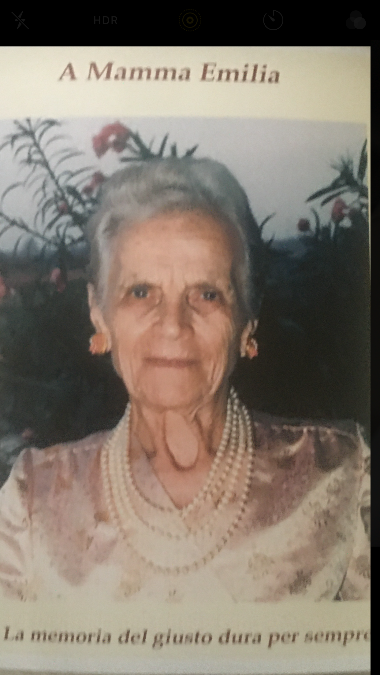 Emilia Marinella Valori Mamma di Giancarlo Elia Medagla d’oro Civile : salvo’ Ebrei e perseguitati