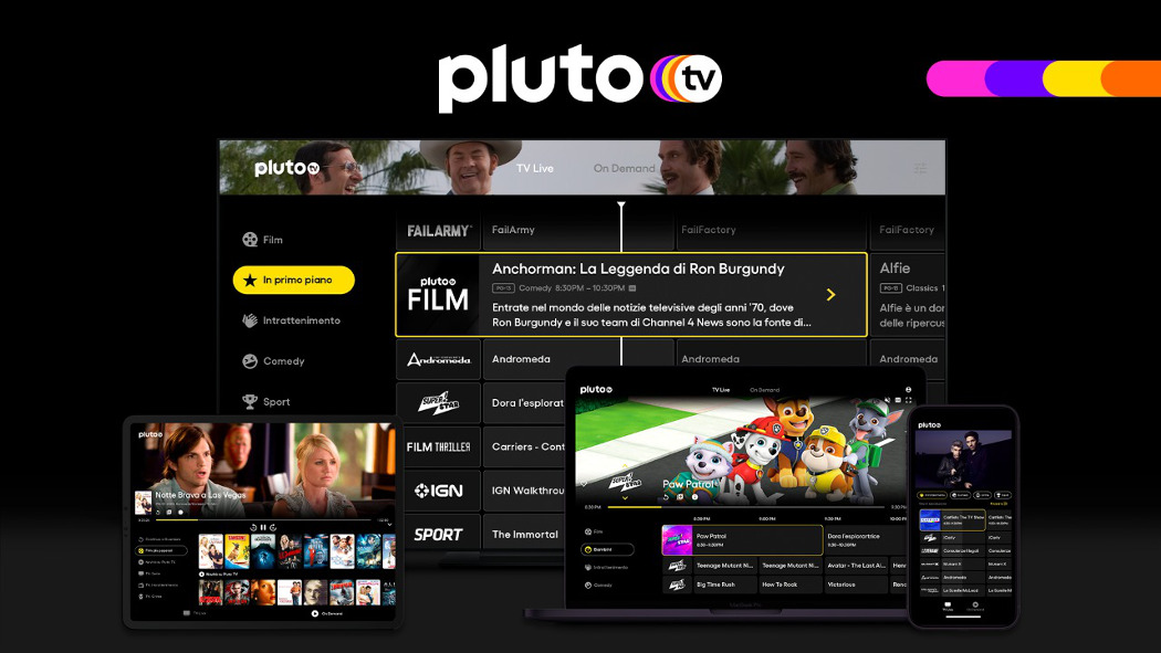 Arriva anche in Italia la nuova piattaforma streaming Pluto tv gratuita Arriva anche in Italia la nuova piattaforma streaming Pluto tv gratuita