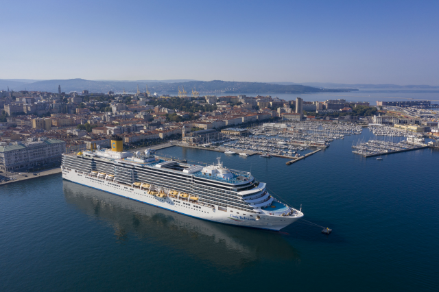 Trieste off limits, Costa Crociere riposiziona le sue navi