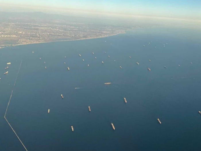 This satellite video shows how cargo-ship backlogs in Southern California ports surged from 0 to 100 in 2 years This satellite video shows how cargo-ship backlogs in Southern California ports surged from 0 to 100 in 2 years