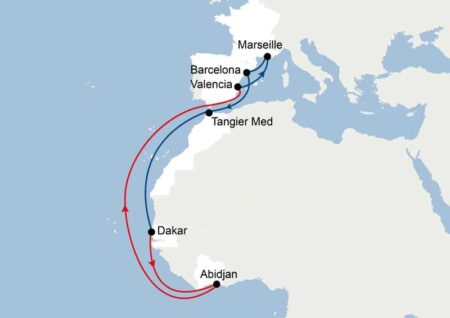 CMA CGM: cresce l’interesse per il Mediterraneo. Linea diretta con il Senegal e la Costa d’ Avorio