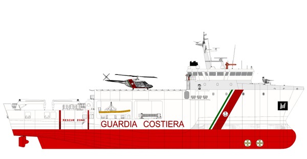 Al via la costruzione della nuova nave multiruolo green per la Guardia Costiera Al via la costruzione della nuova nave multiruolo green per la Guardia Costiera
