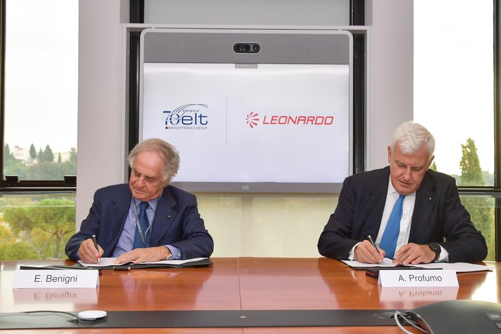 Elettronica e Leonardo siglano accordo per la cooperazione strategica