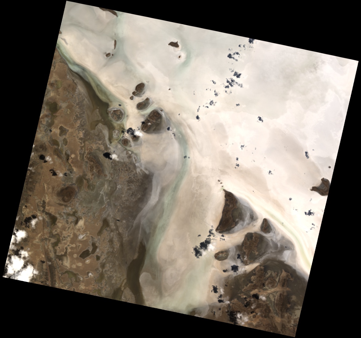 THE BOLIVIAN SALT DESERT FROM SPACE