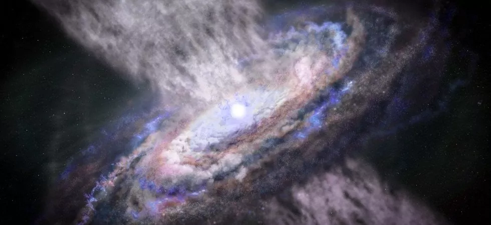 Dai raggi gamma dei venti dei buchi neri nuovi indizi sulla storia delle galassie
