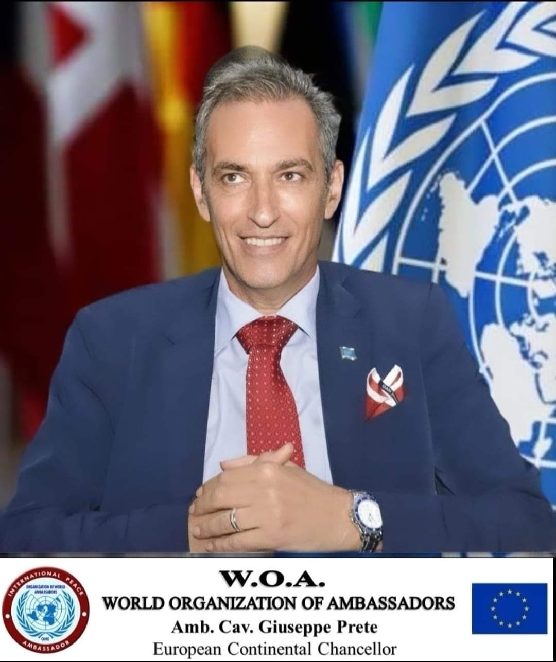 Giuseppe Prete (World Organization of Ambassadors): Italia ed Europa lavorino per la Pace