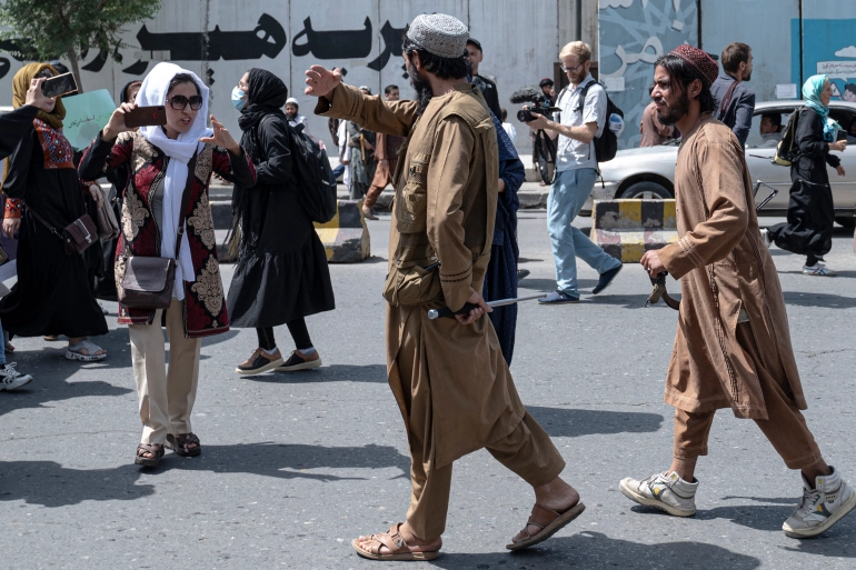 Taliban disperses Afghan women’s march for ‘work and freedom’ Taliban disperses Afghan women’s march for ‘work and freedom’