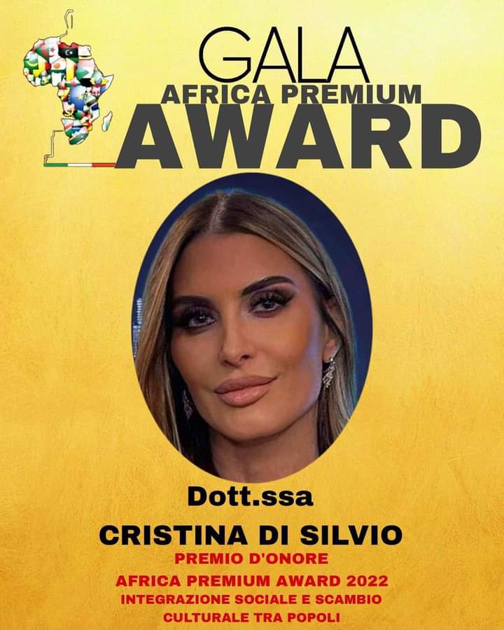 African Premium Award: premiata la Dott.ssa Cristina Di Silvio per il suo impegno nell’ integrazione tra i popoli