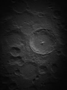 The detailed photographie of the Moon
