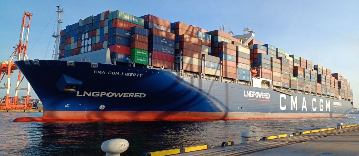 CMA e CGM: per la prima volta una nave portacontainer a GNL fa scalo in Giappone
