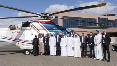 Primo volo elicotteristico con carburante SAF negli Emirati Arabi Uniti e in Medio Oriente effettuato con un AW139 dell’operatore Abu Dhabi Aviation